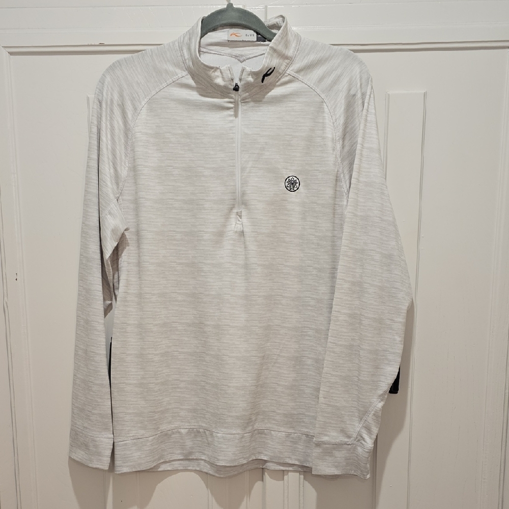 KJUS Mens White Quarter-Zip Pullover